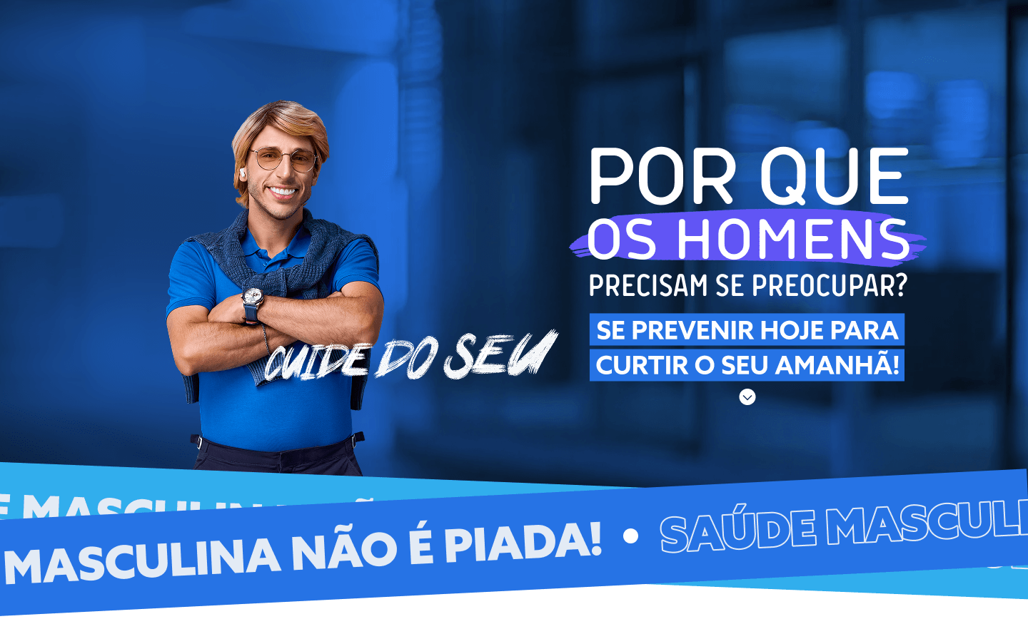 Imagem destacando a importância da prevenção do HPV para homens e o cuidado com a saúde para o futuro.